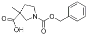 Molecular Structure of 1412254-20-6 (1-[(Benzyloxy)carbonyl]-3-methylpyrrolidine-3-carboxylic acid)